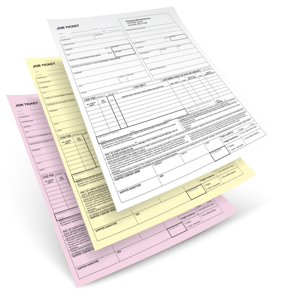 Custom Carbonless Forms for Your Business Needs